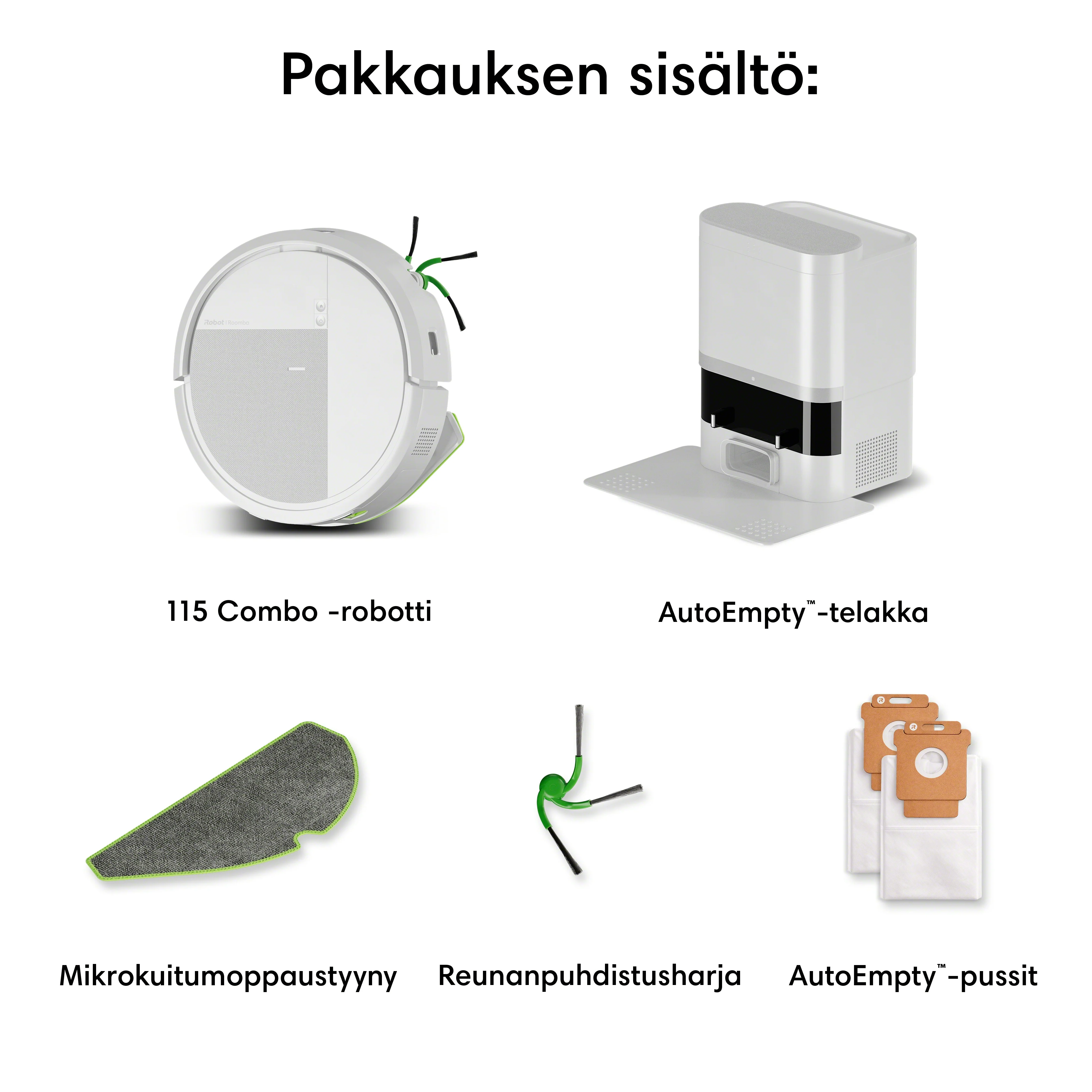 Roomba® 115 Combo -robotti + AutoEmpty™-telakka - Image 10