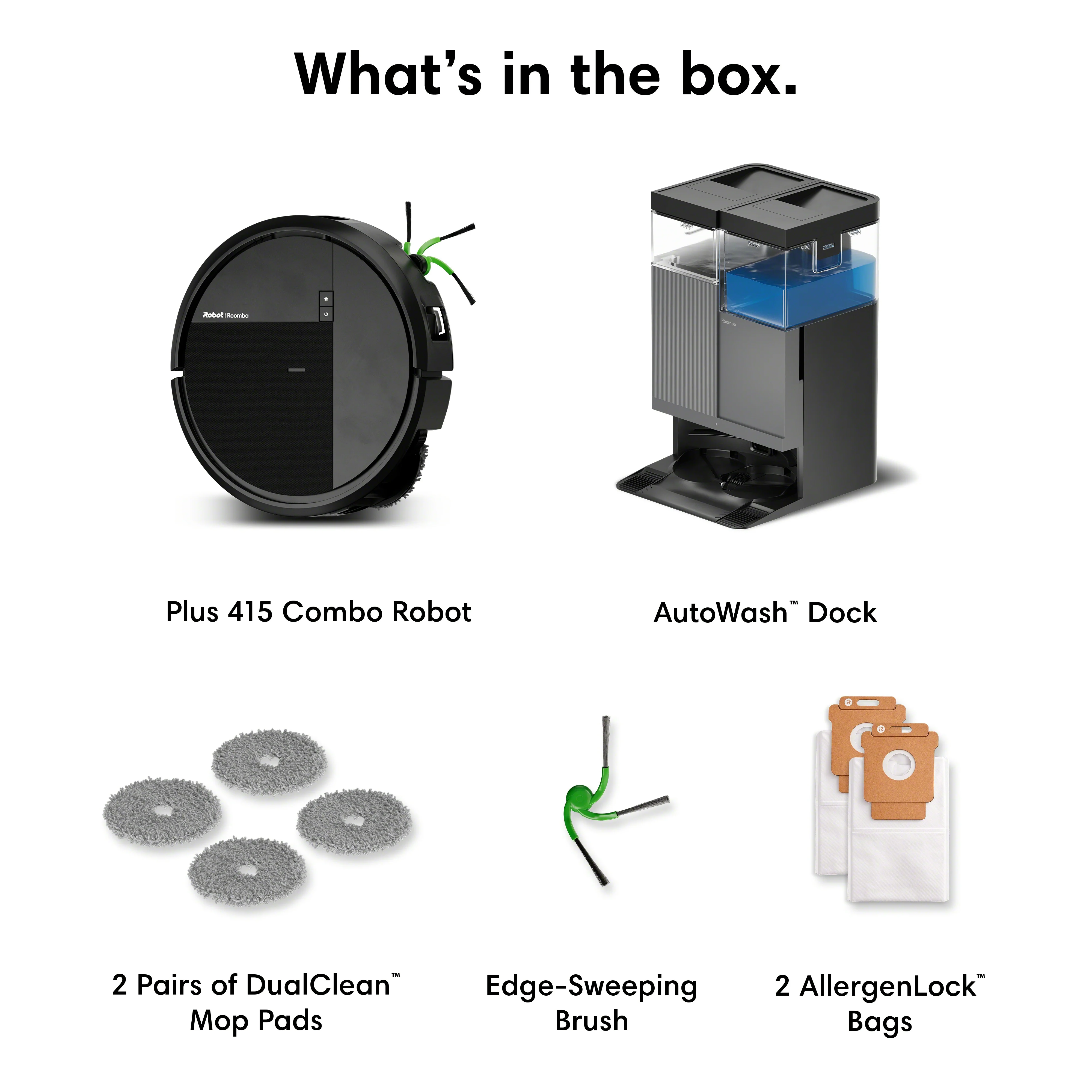 Roomba® Plus 415 Combo -robotti + AutoWash™-telakka - Image 10