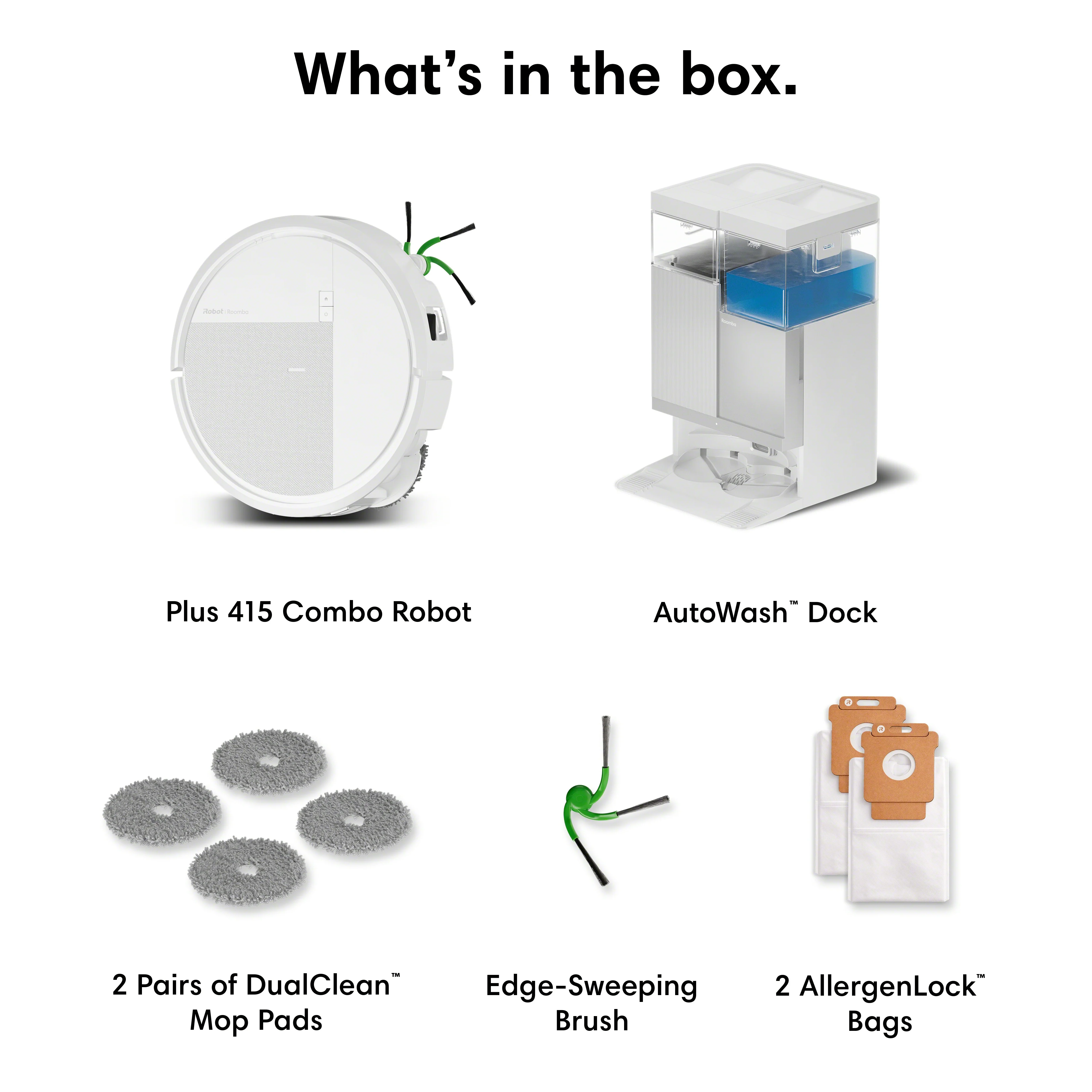 Roomba® Plus 415 Combo -robotti + AutoWash™-telakka - Image 10