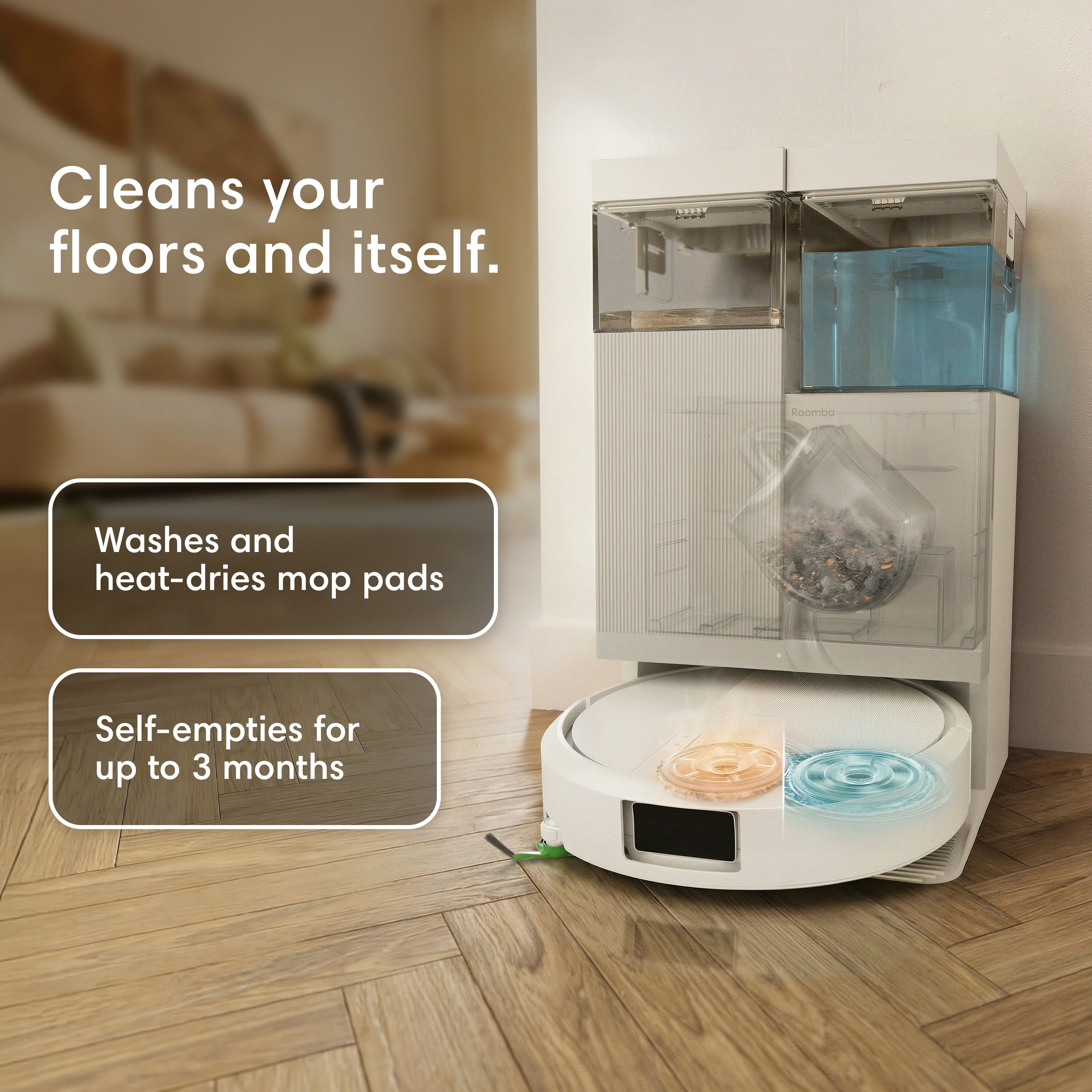 Roomba® Plus 415 Combo -robotti + AutoWash™-telakka - Image 3